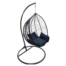 საქანელა-სავარძელი GB-XFX1142 შავი შავი ბალიშით