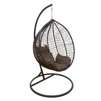 საქანელა-სავარძელი GB-XFX013 ყავისფერი ყავისფერი  ბალიშით