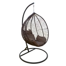 საქანელა-სავარძელი GB-XFX013 ყავისფერი ყავისფერი  ბალიშით