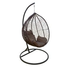 საქანელა-სავარძელი GB-XFX013 ყავისფერი ყავისფერი  ბალიშით