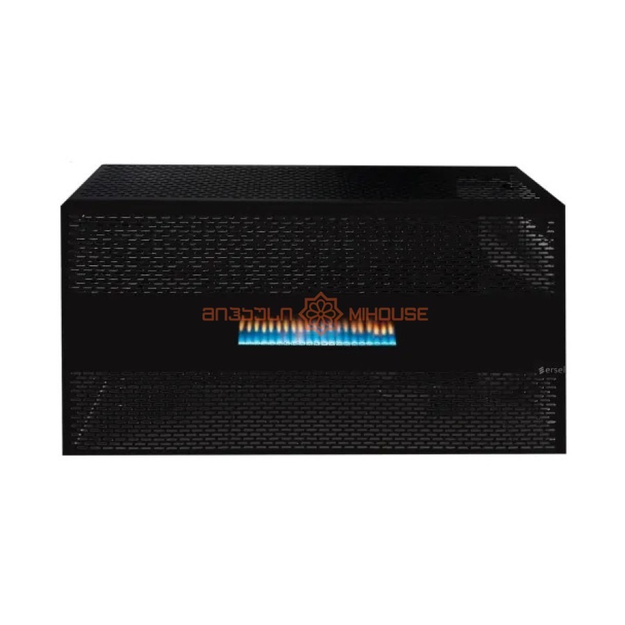 გაზის გამათბობელი ERSEL HERMETIC TYPE 10KW (GLASS) შავი
