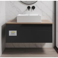 აბაზანის ავეჯის ქვედა კარადა THIN SOMONO ANTRASIT 90სმ