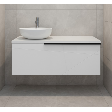 აბაზანის ავეჯის ქვედა კარადა THIN WHITE 90 სმ