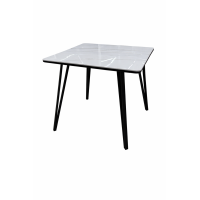 მაგიდა, ფიქალი+რკინა, ზომა: 80 სმ MH-36243