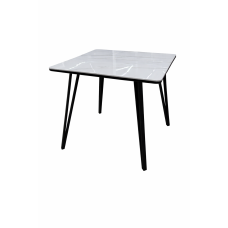 მაგიდა, ფიქალი+რკინა, ზომა: 80 სმ MH-36243