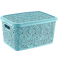 კალათა თავსახურით პლასტმასის 5,5ლ 19,5x26x16სმ 04 1210 18885 Hobby Life